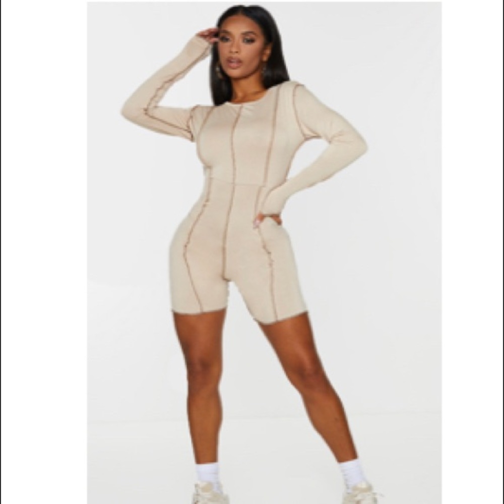 Tan Unitard/Romper